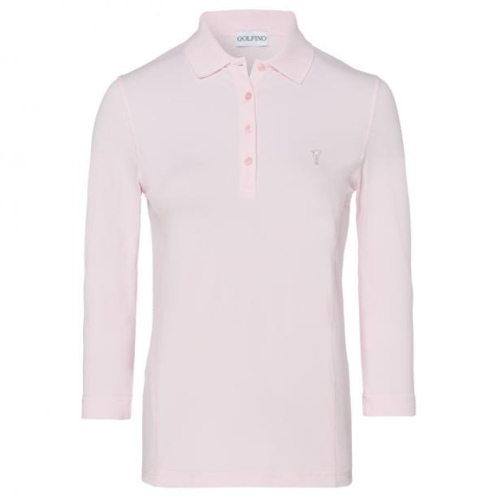 GOLFINO MILENA Ladies' polo with 3/4-sleeve